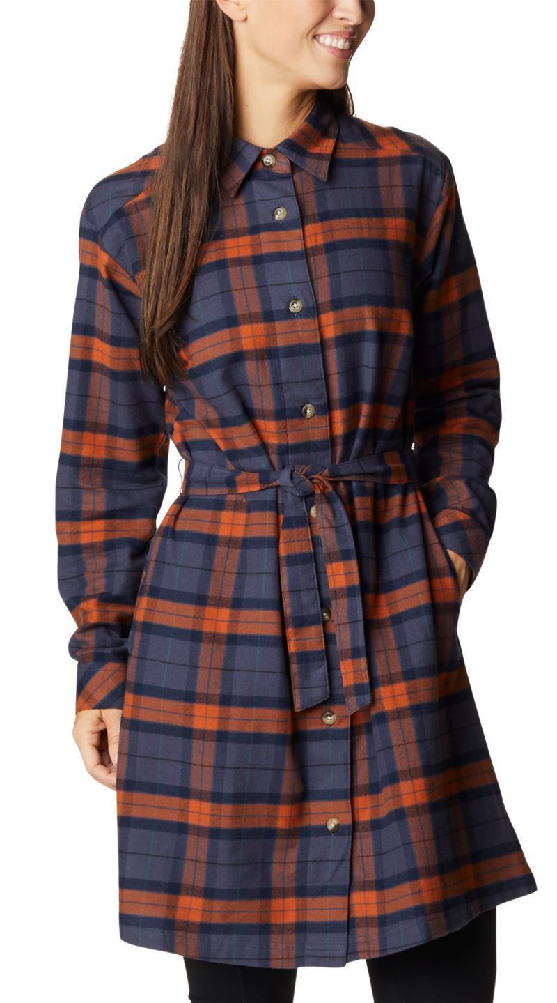 Holly Hideaway Flannel Dress - Warm Copper Simple Tartan 3