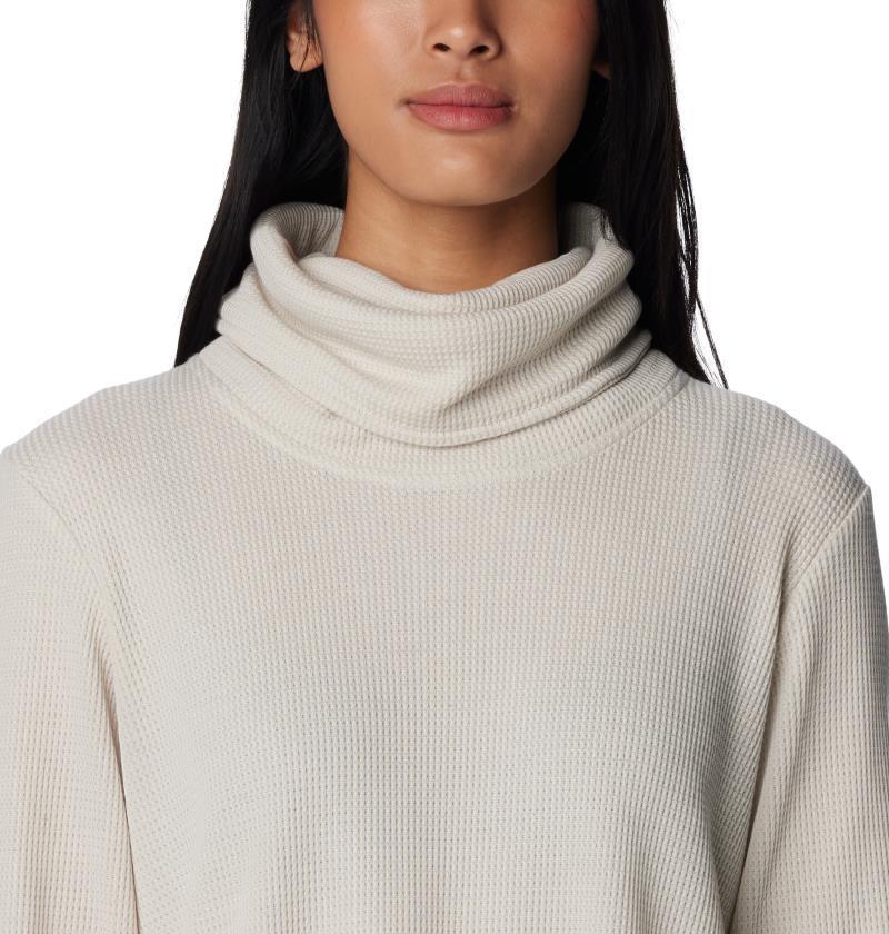 Holly Hideaway Waffle Cowl Neck Pullove - Womens - Dark Stone 5