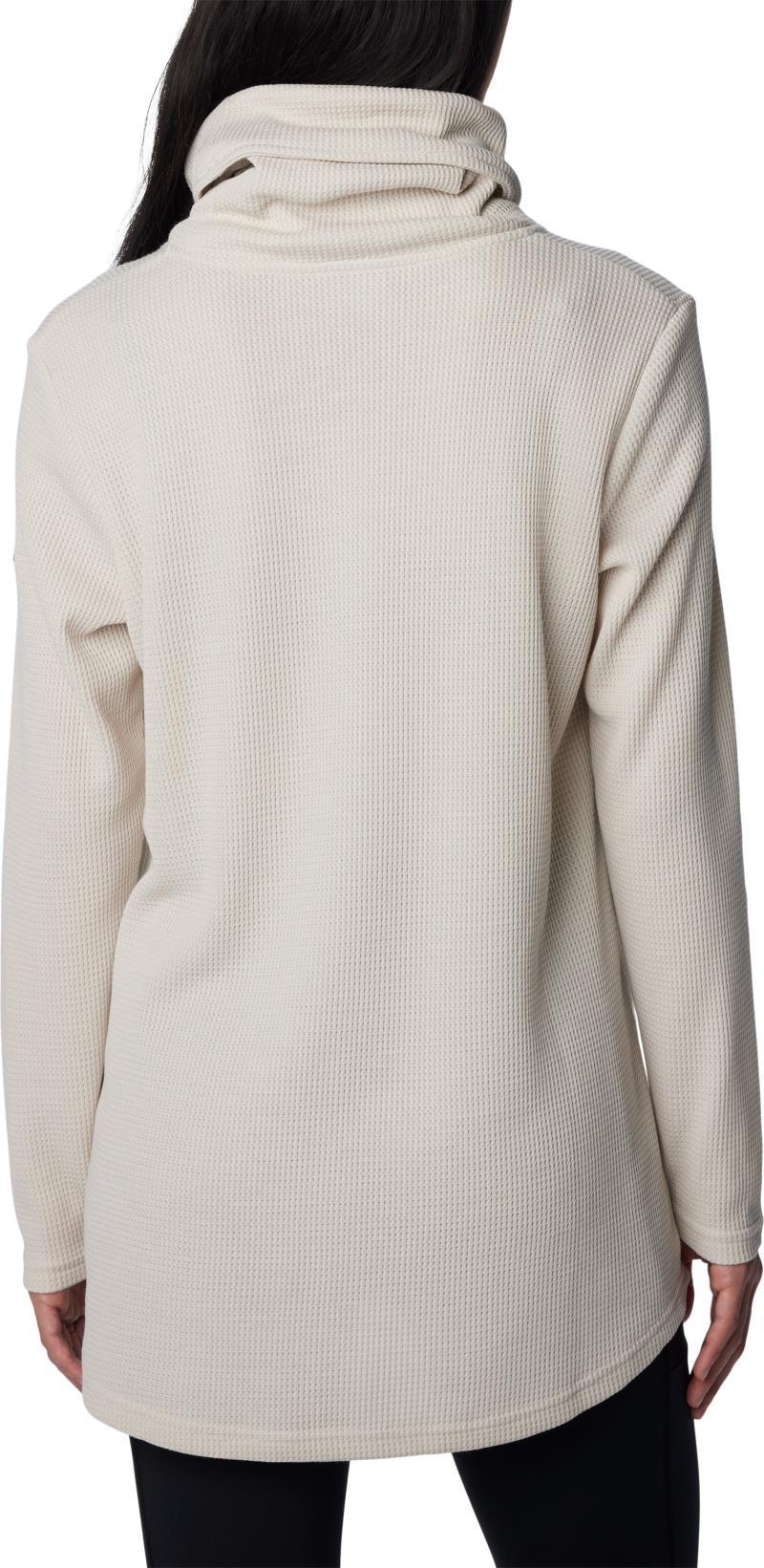 Holly Hideaway Waffle Cowl Neck Pullove - Womens - Dark Stone 2