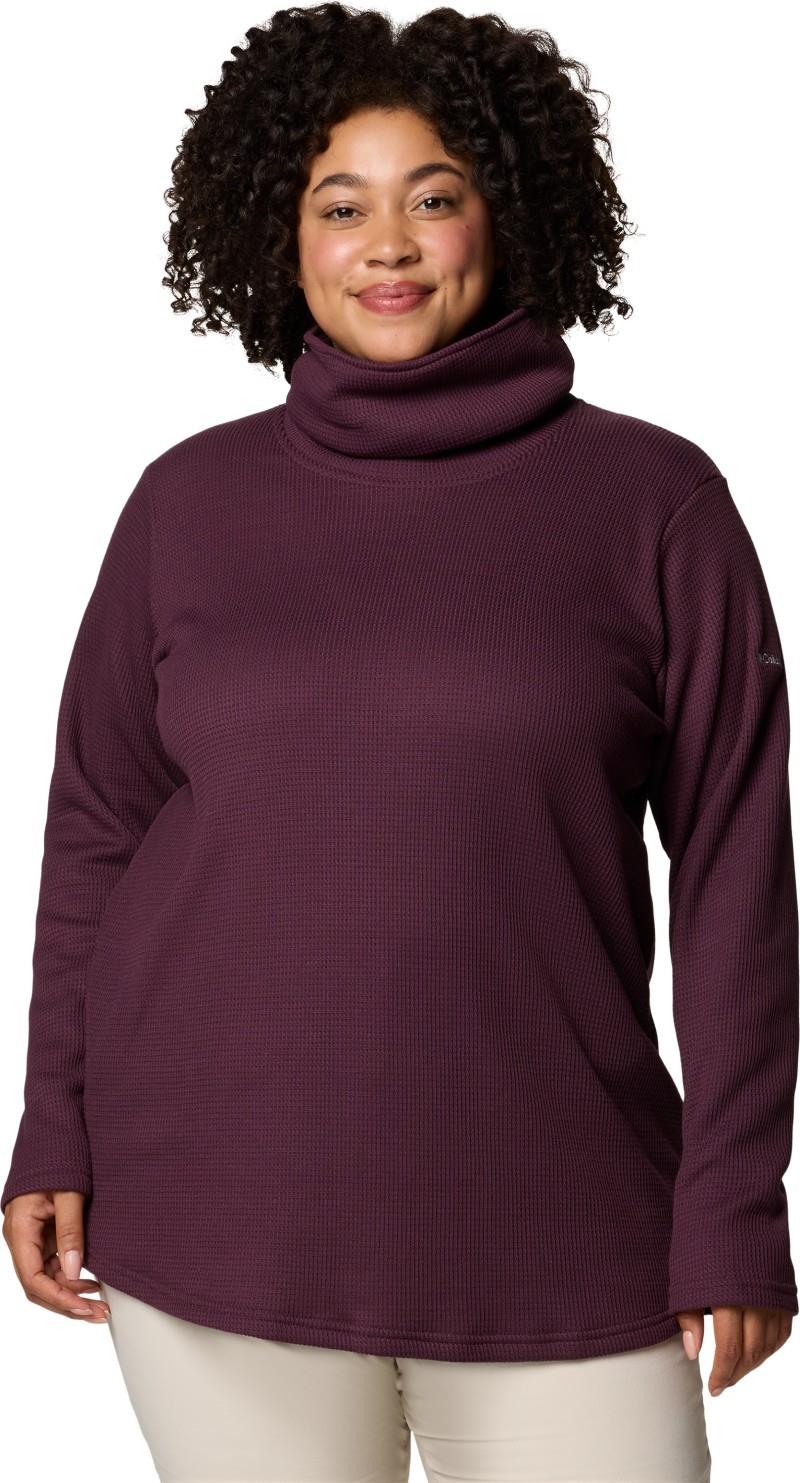 Holly Hideaway Waffle Cowl Neck Pullover, Extended - Womens - moonvista 1