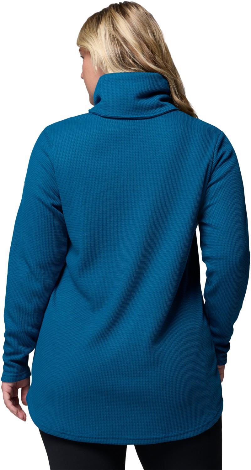 Holly Hideaway Waffle Cowl Neck Pullover, Extended - Womens - phoenix blue 1