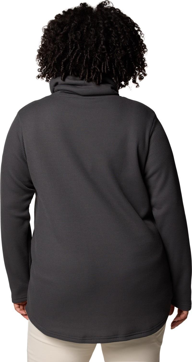 Holly Hideaway Waffle Cowl Neck Pullover, Extended - Womens - shark 1