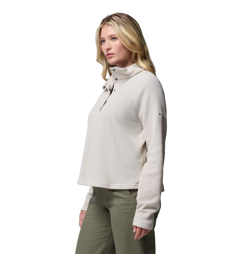 Holly Hideaway Waffle Half Snap - Womens - dark stone 1