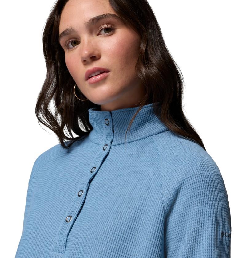 Holly Hideaway Waffle Half Snap - Womens - rainy day 1