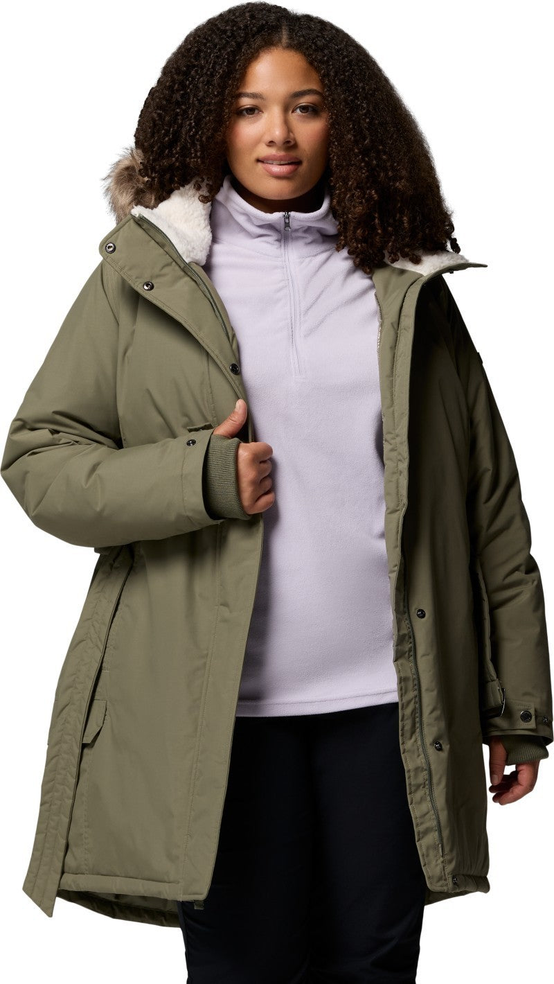 Icelandite II Parka, Extended - Womens - stone green 1