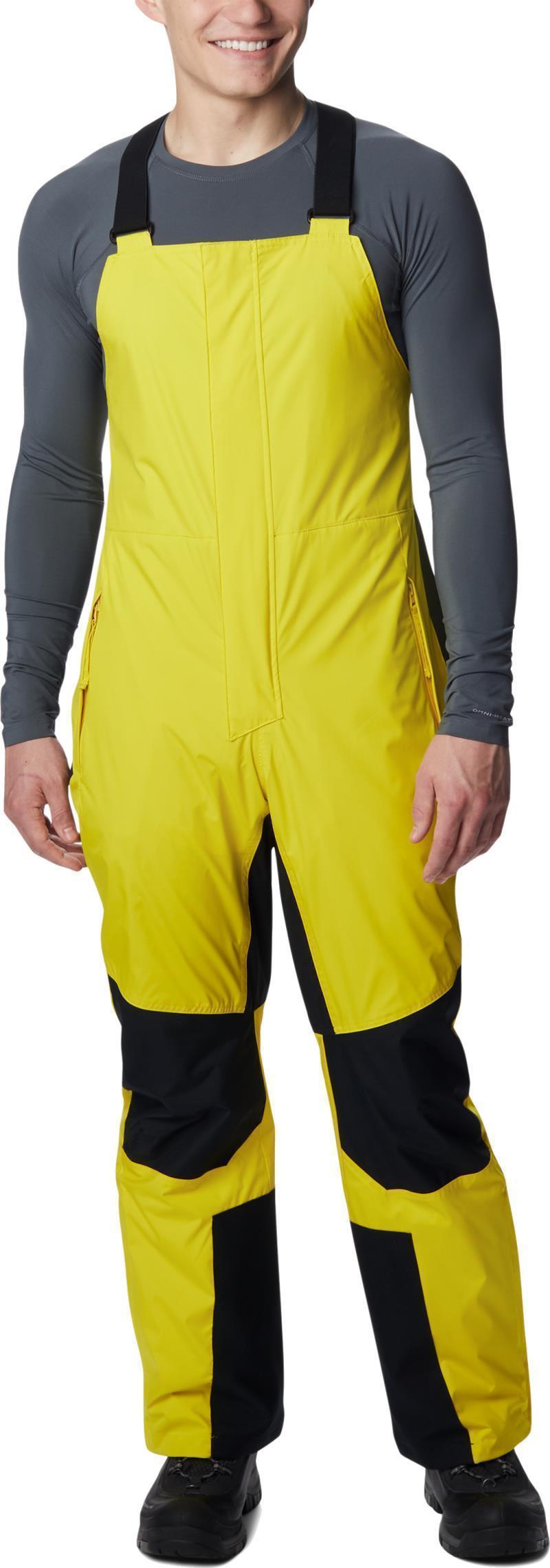Iceventure Bibs, Reg - Mens - Laser Lemon / Black 1