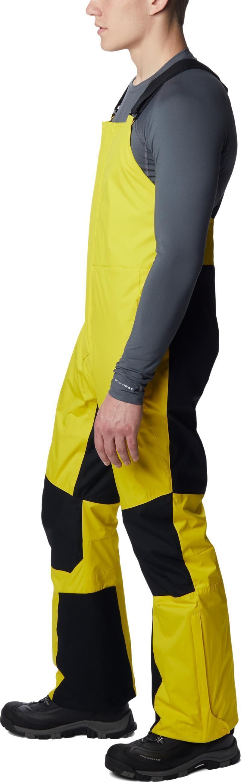 Iceventure Bibs, Reg - Mens - Laser Lemon / Black 2