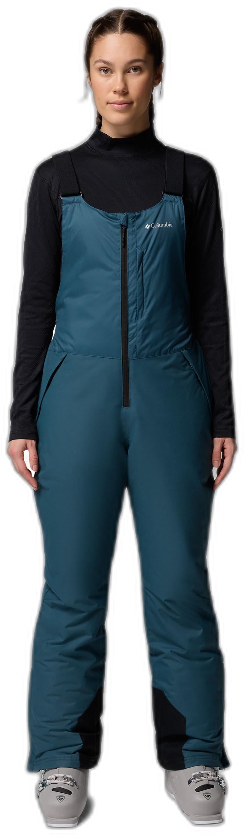 Iceventure II BIbs, Long - Womens - everblue dobby 1
