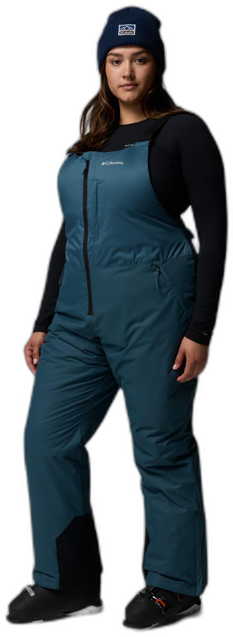 Iceventure II BIbs, Short, Extended - Womens - everblue dobby 1