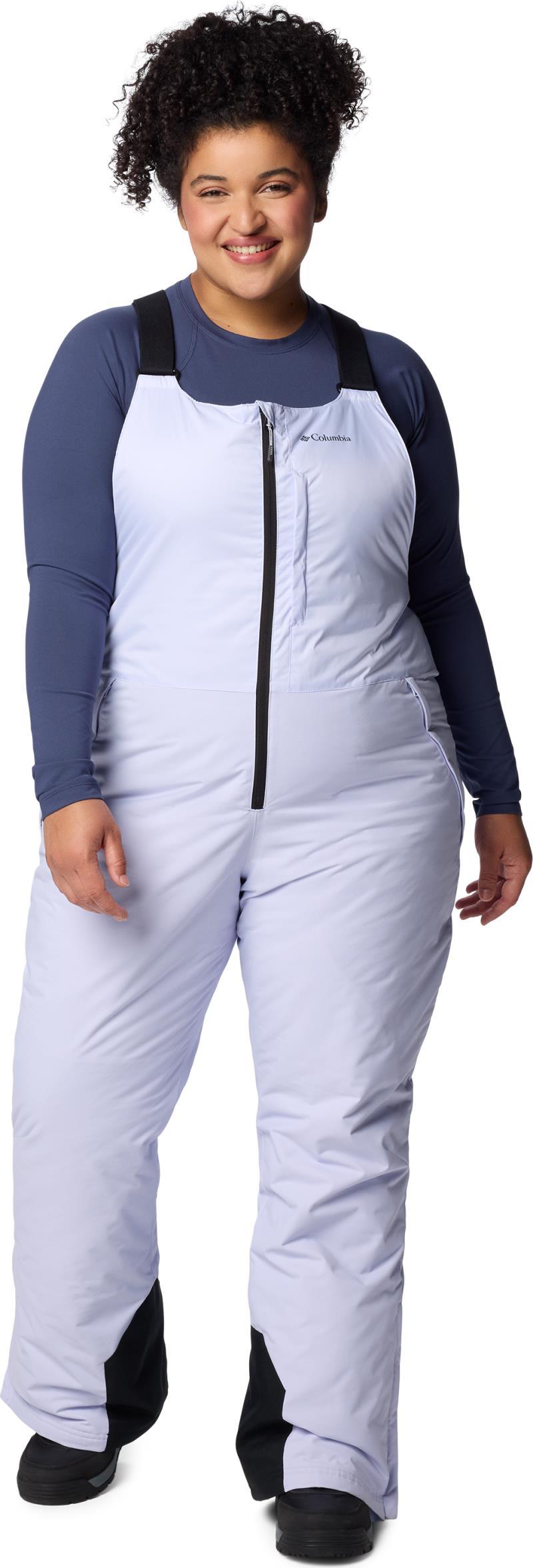 Iceventure II Bib, Short, Extended - Womens - Snowdrift Dobby / Black 2