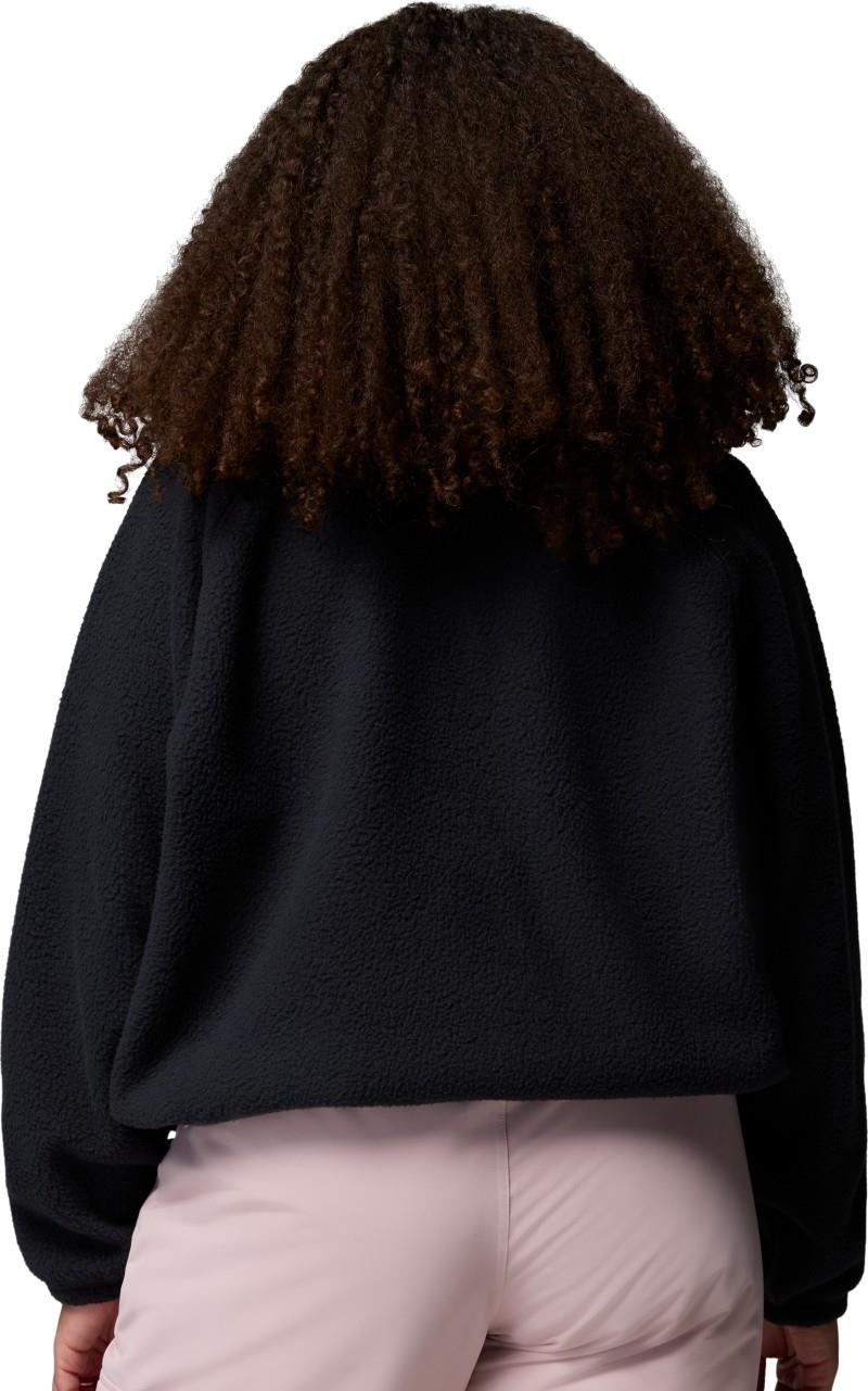 Jasper Ridge Pebbled Fleece Half Snap, Extended - Womens - black 1