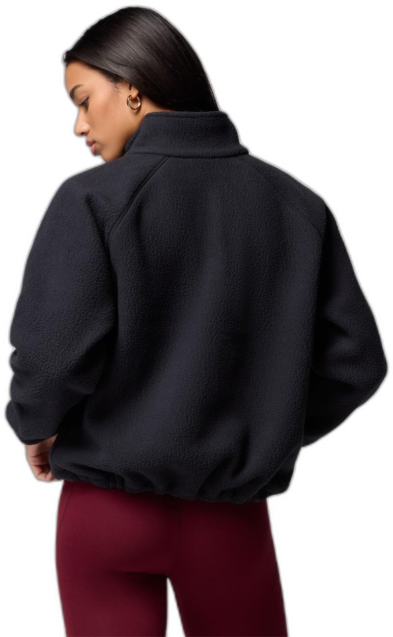 Jasper Ridge Pebbled Fleece Half Snap - Womens - black 1
