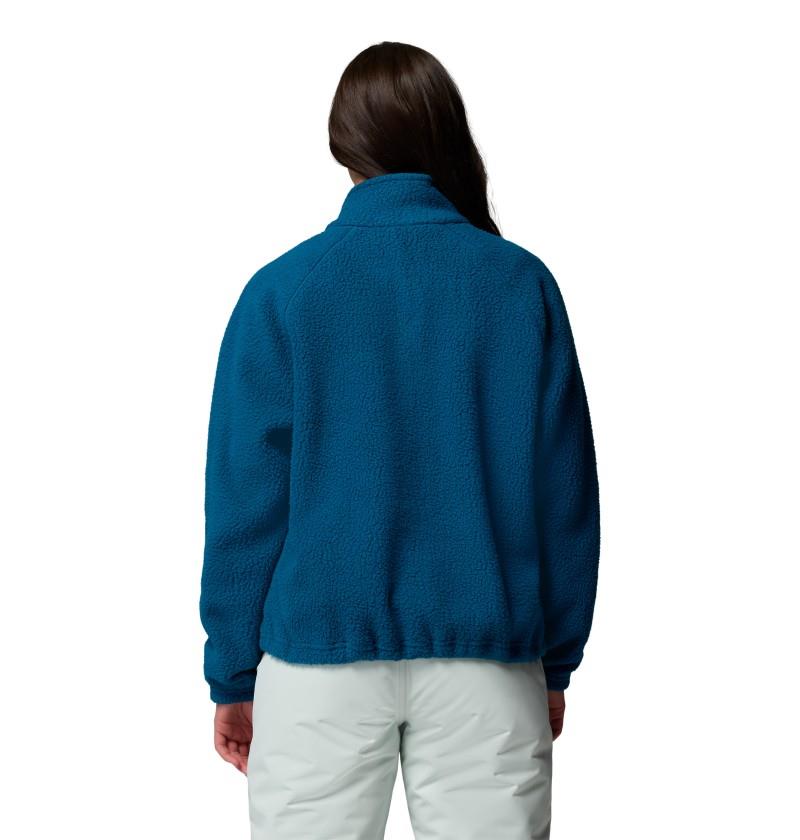 Jasper Ridge Pebbled Fleece Half Snap - Womens - phoenix blue / rainy day 1