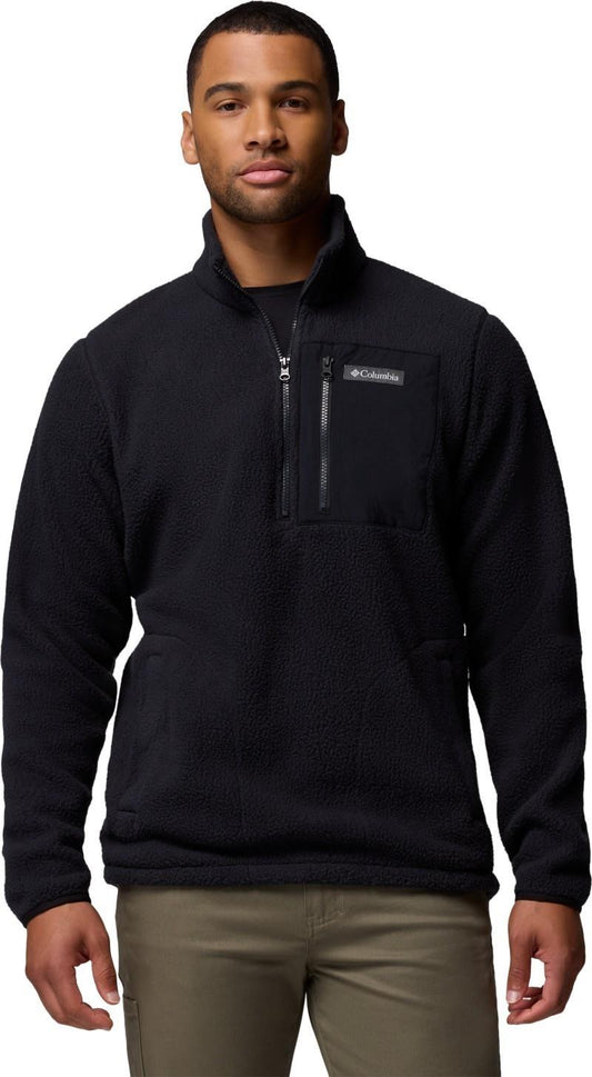 Jasper Ridge Pebbled Half-Zip Fleece - Mens - black 1