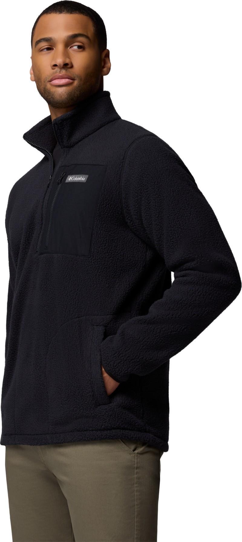 Jasper Ridge Pebbled Half-Zip Fleece - Mens - black 1