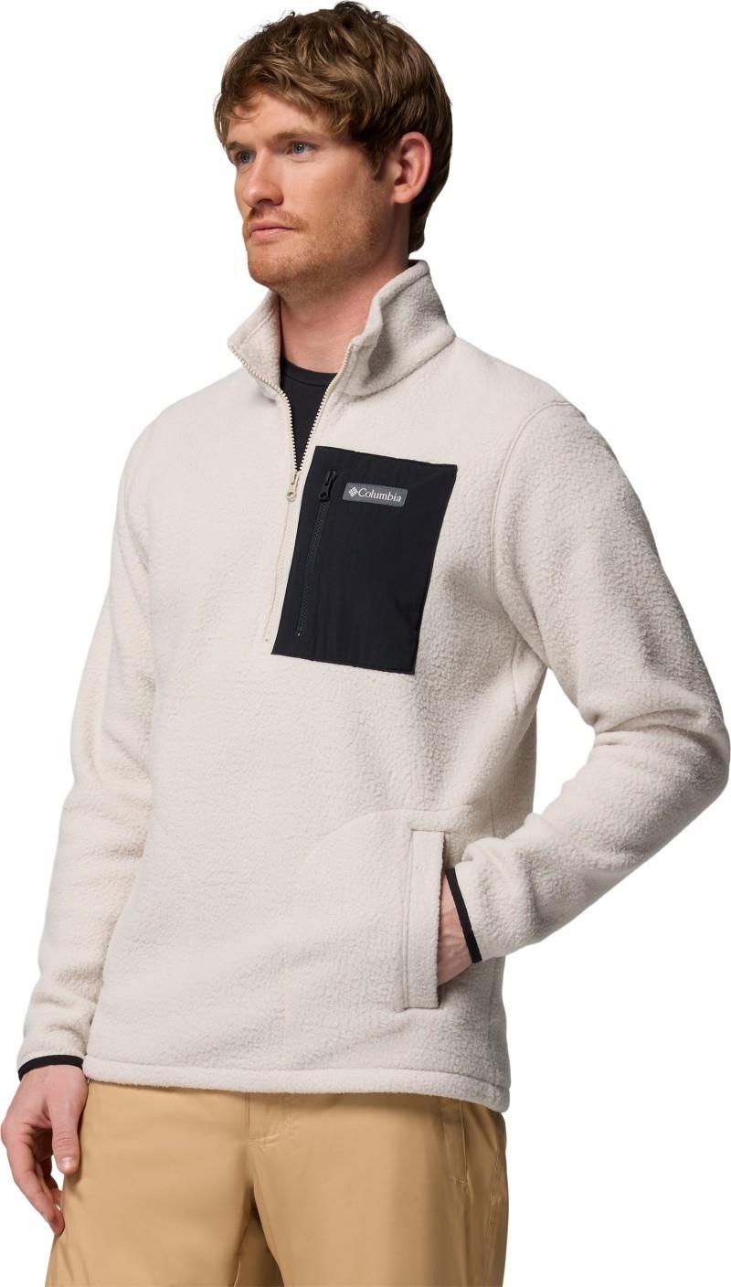 Jasper Ridge Pebbled Half-Zip Fleece - Mens - dark stone / black 1