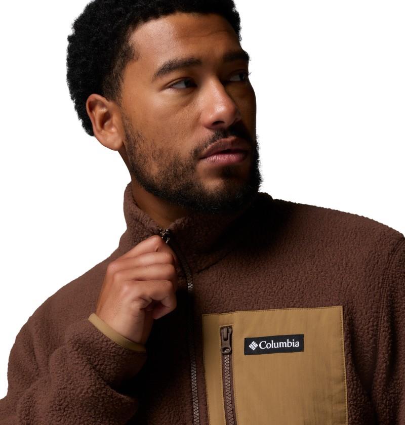 Jasper Ridge Pebbled Half-Zip Fleece - Mens - tobacco / delta 1