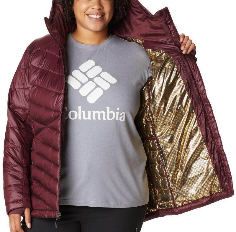 Joy Peak Hooded Jacket - Plus - Womens - Malbec 3