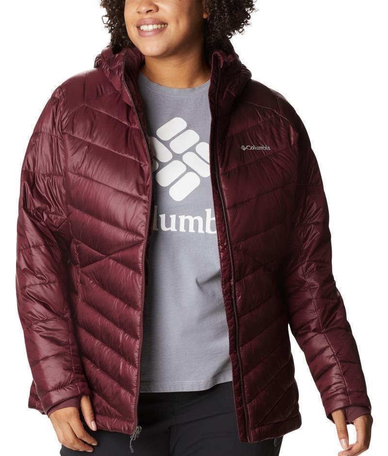 Joy Peak Hooded Jacket - Plus - Womens - Malbec 4