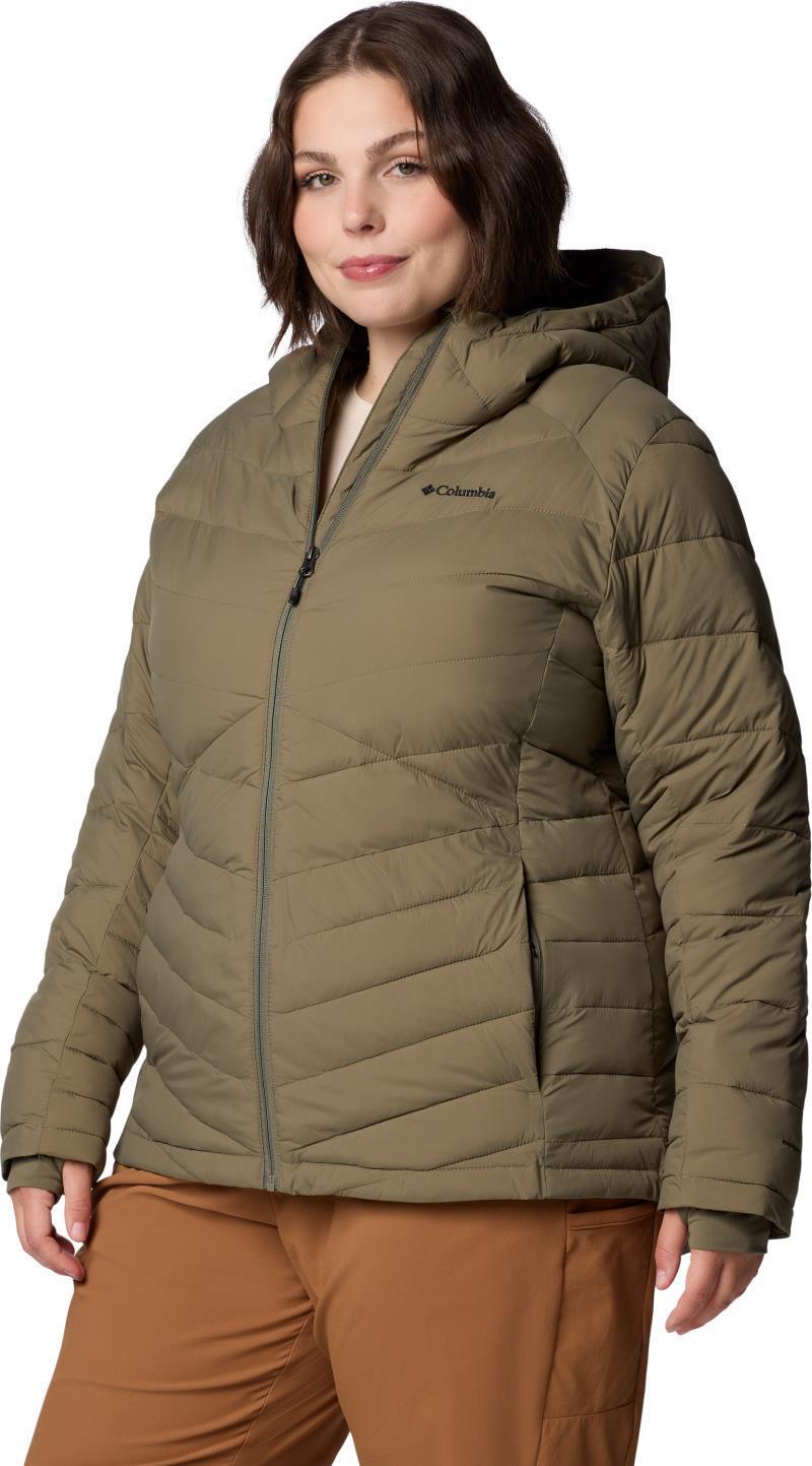 Joy Peak II Hooded Jacket, Extended - Womens - Stone Green 2