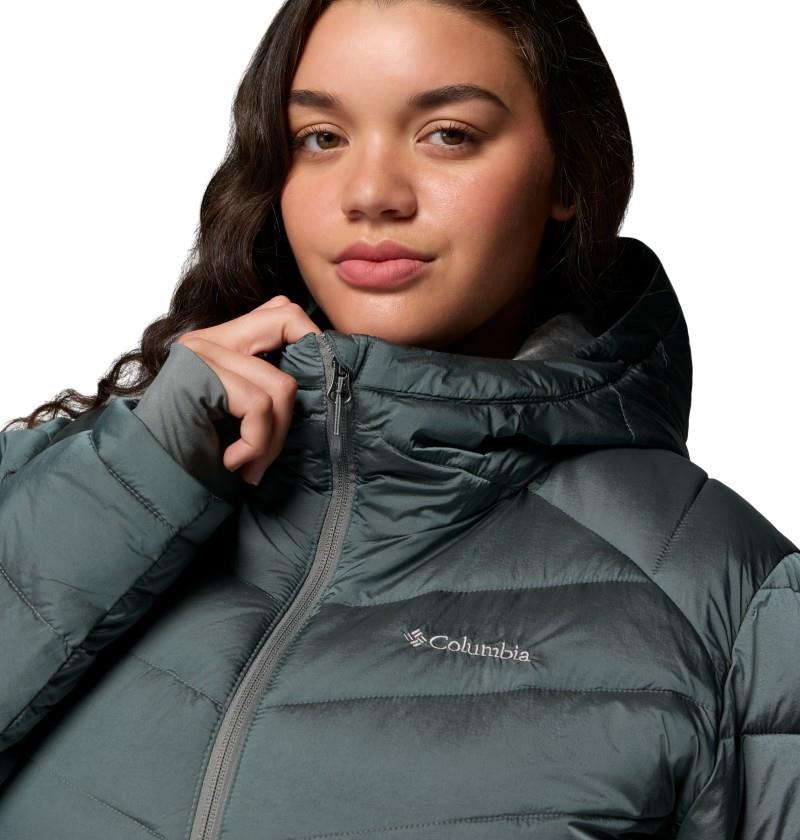 Joy Peak II Hooded Jacket, Extended - Womens - sedona sage shine 1