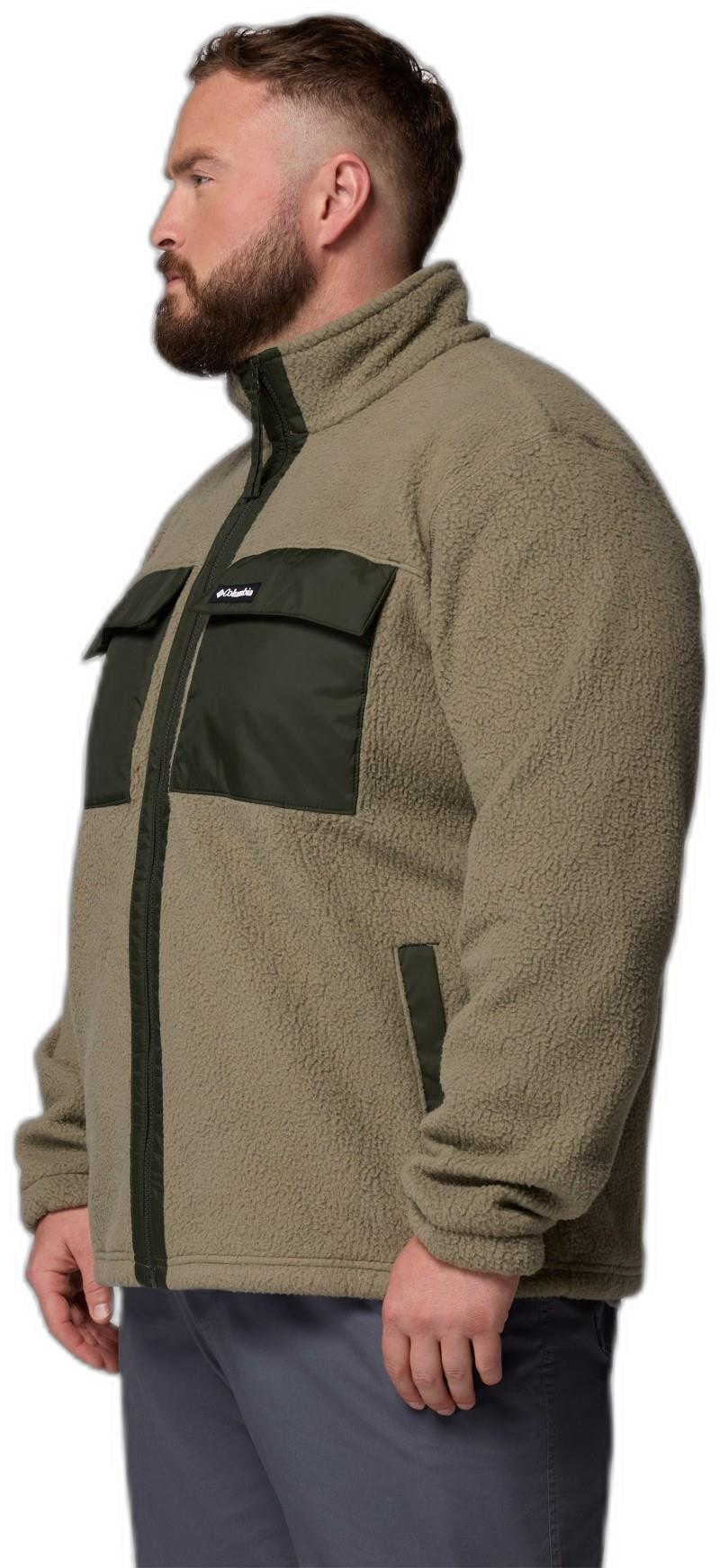 Juniper Peak Full-Zip Fleece, Extended - Mens - stone green / greenscape 1
