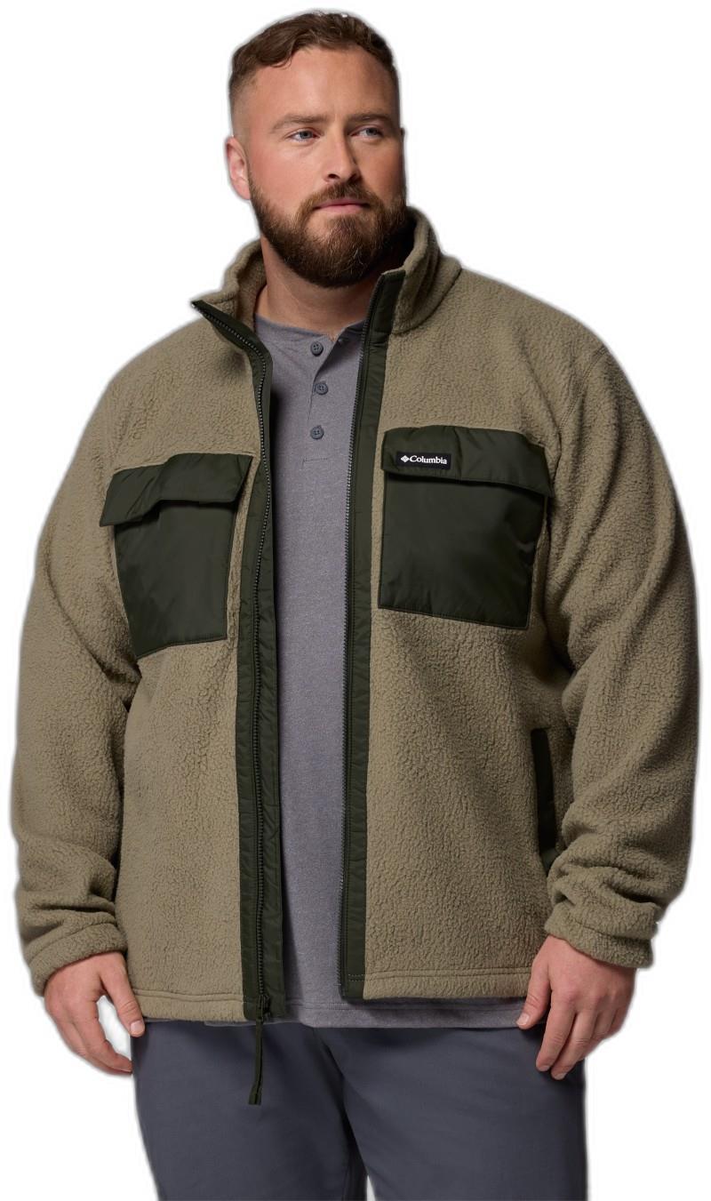 Juniper Peak Full-Zip Fleece, Extended - Mens - stone green / greenscape 1