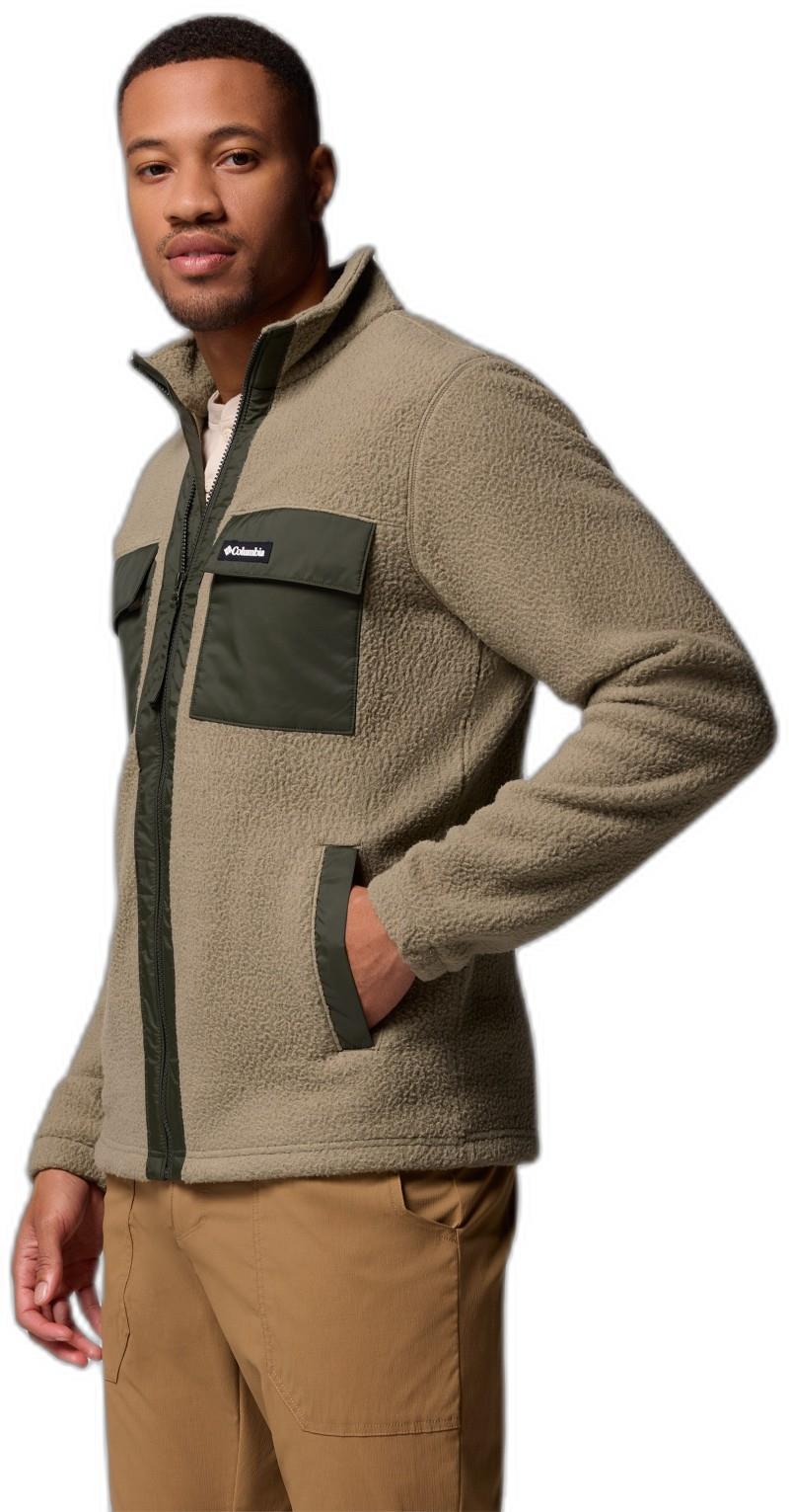 Juniper Peak Full-Zip Fleece, Tall - Mens - stone green / greenscape 1