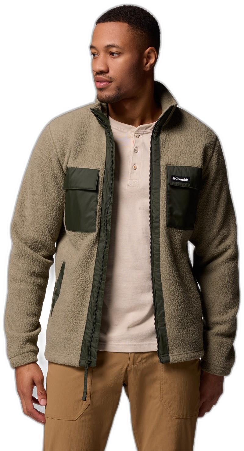 Juniper Peak Full-Zip Fleece - Mens - stone green / greenscape 1