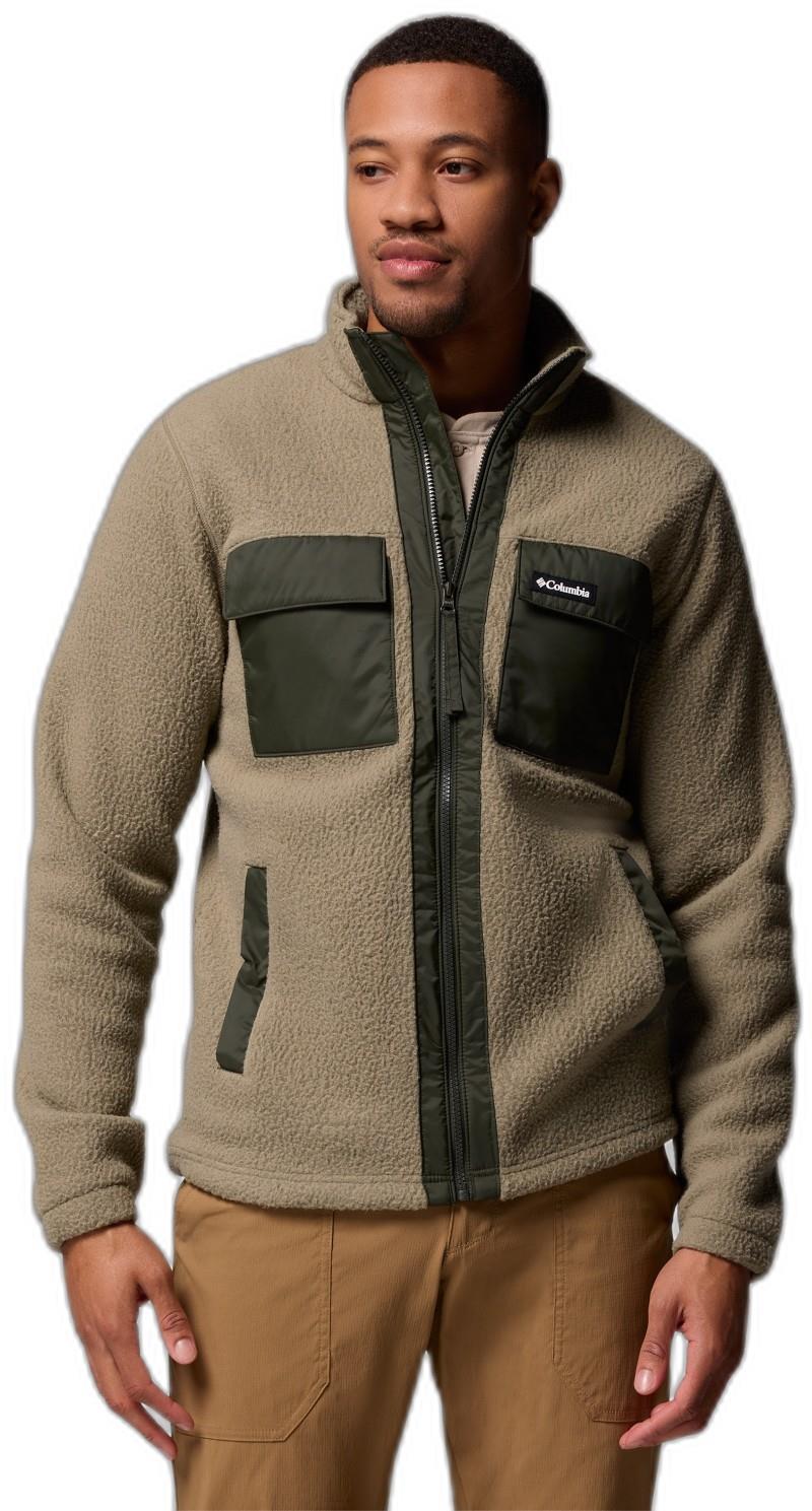 Juniper Peak Full-Zip Fleece - Mens - stone green / greenscape 1
