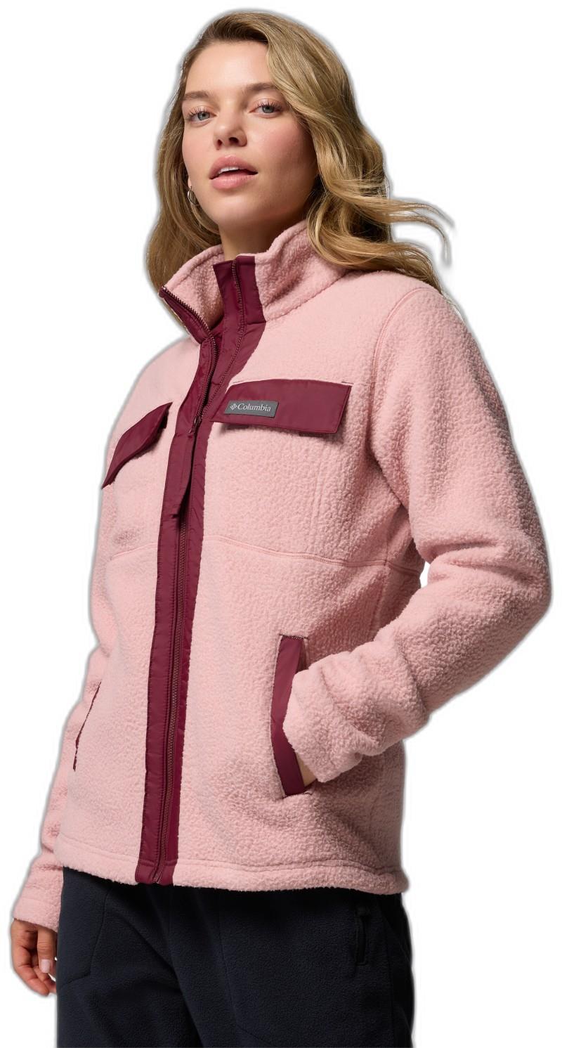 Juniper Peak Full-Zip Fleece - Womens - eraser pink / rich wine 1