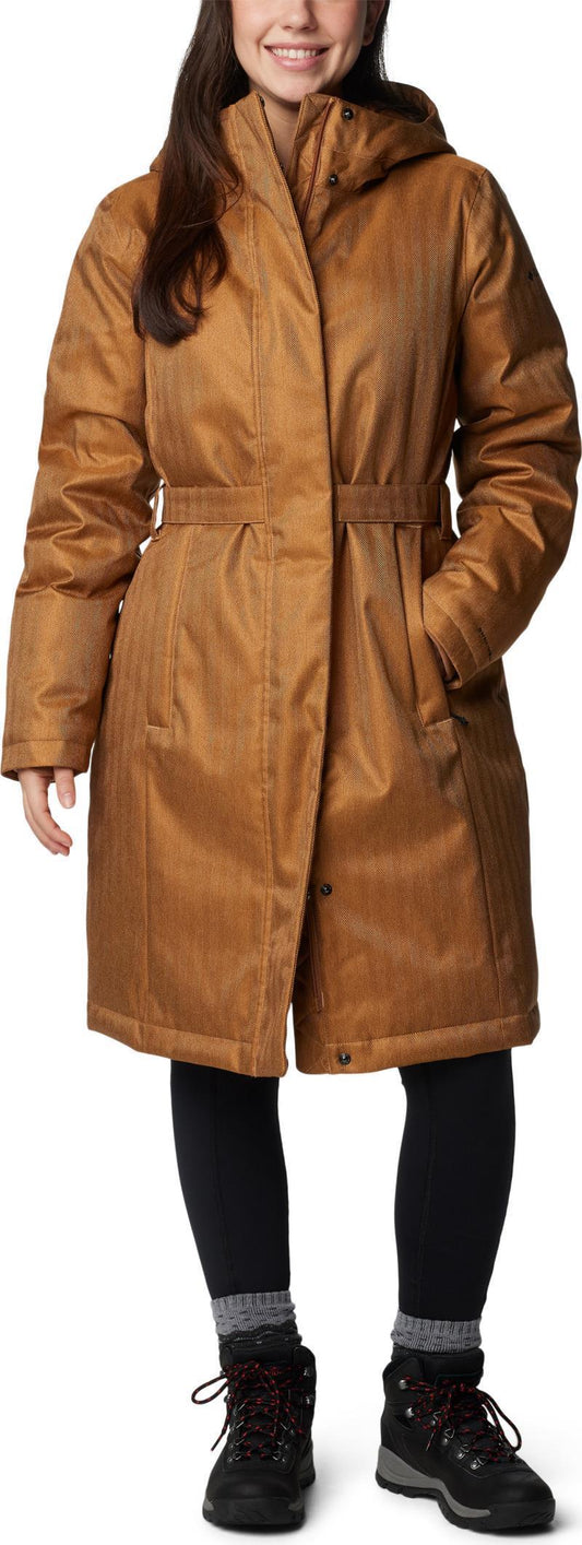Juniper Ridge II Down Jacket, Extended - Womens - Camel Brown Herringbone 1