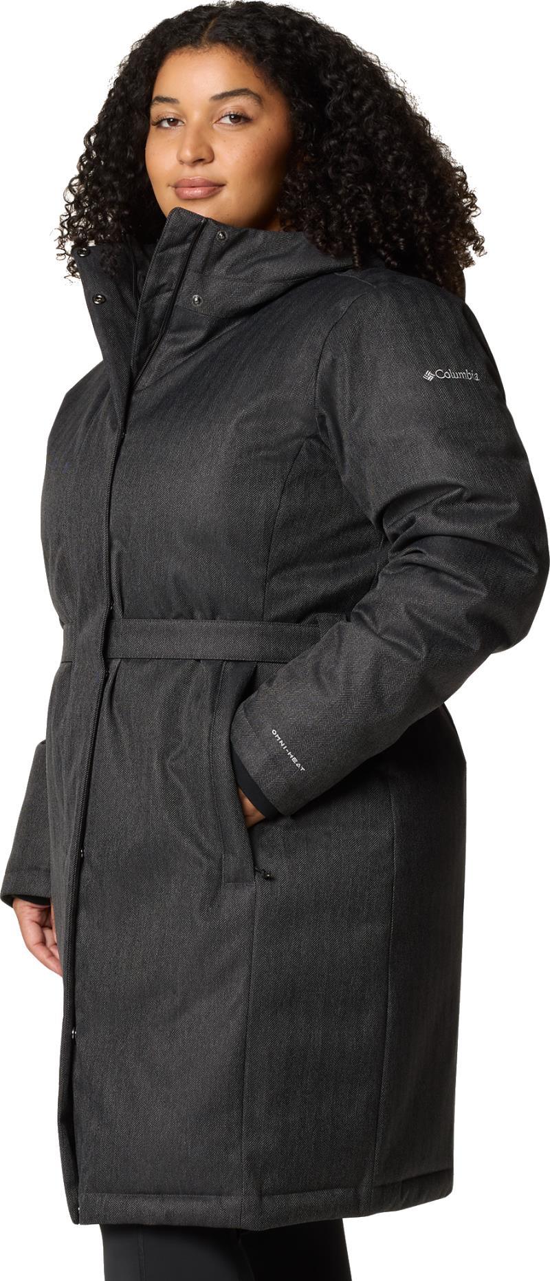 Juniper Ridge II Down Jacket, Extended - Womens - black herringbone 1