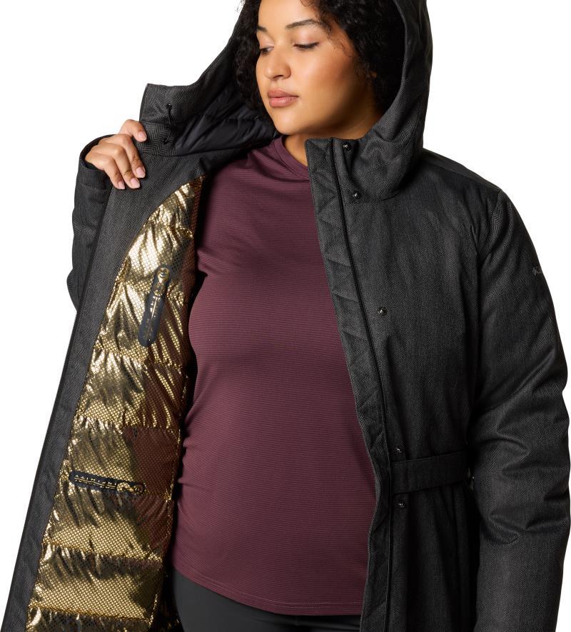 Juniper Ridge II Down Jacket, Extended - Womens - black herringbone 1