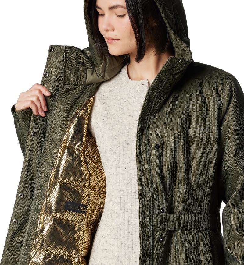 Juniper Ridge II Down Jacket - Womens - stone green herringbone 1