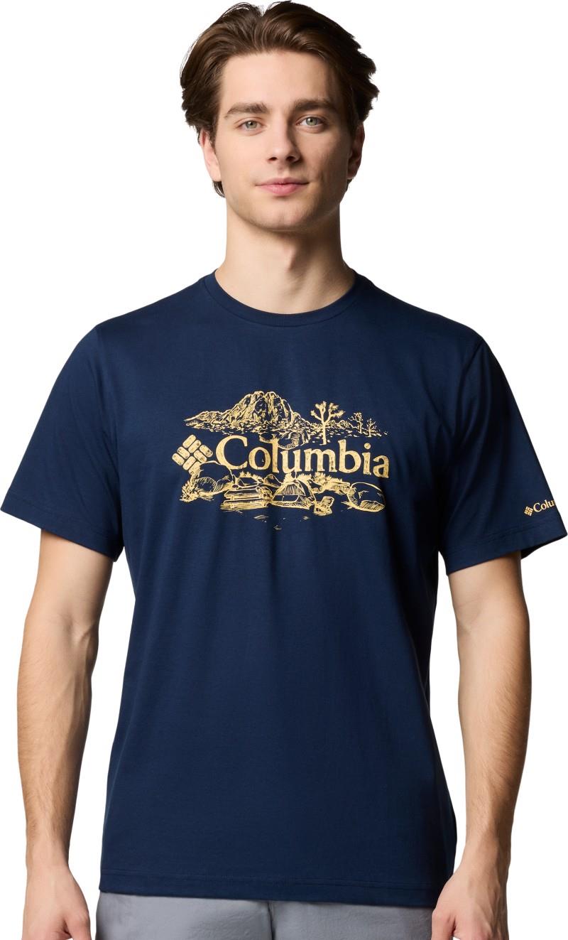 Kettle River Graphic Tee, Tall - Mens - collegiate navy / campsite badge 1