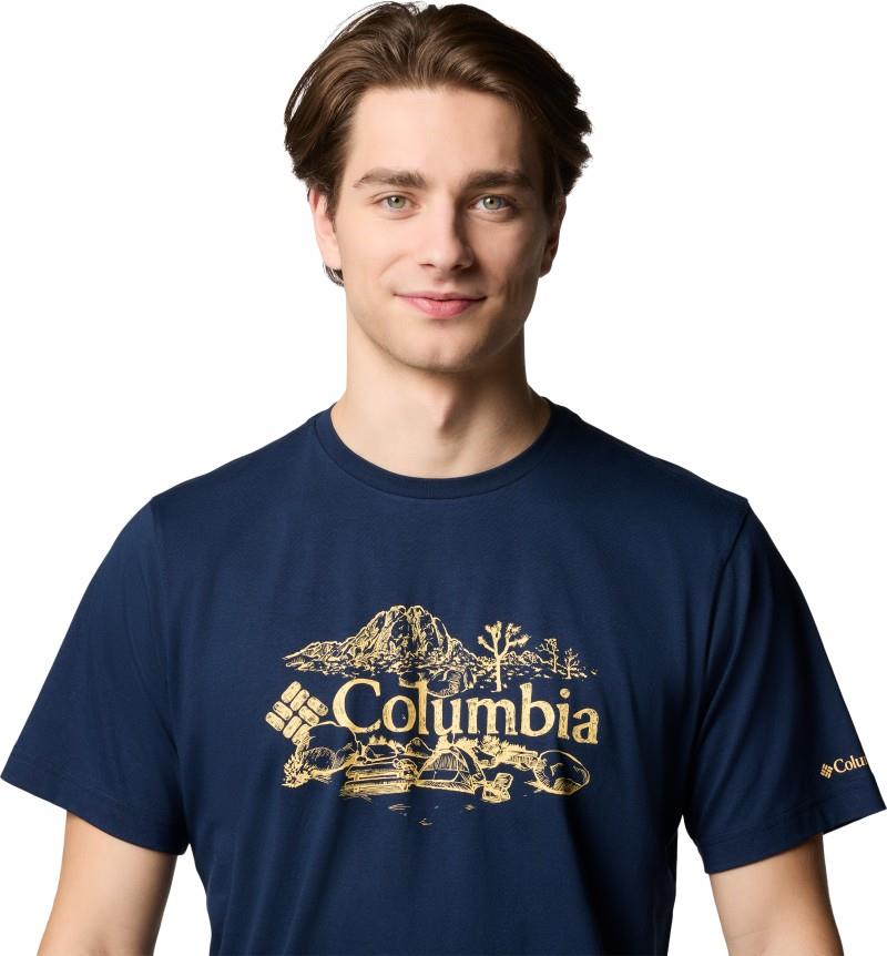 Kettle River Graphic Tee, Tall - Mens - collegiate navy / campsite badge 1