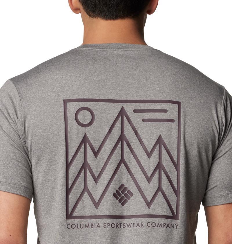 Kwick Hike Back Graphic SS Tee - Mens - Boulder Heather / Linescape 3