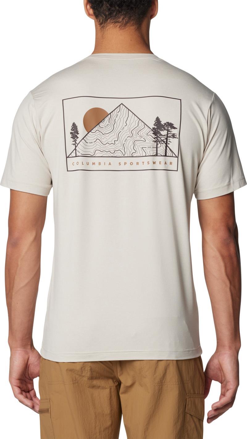Kwick Hike Back Graphic SS Tee - Mens - Dark Stone / Peaked Sunscape 2