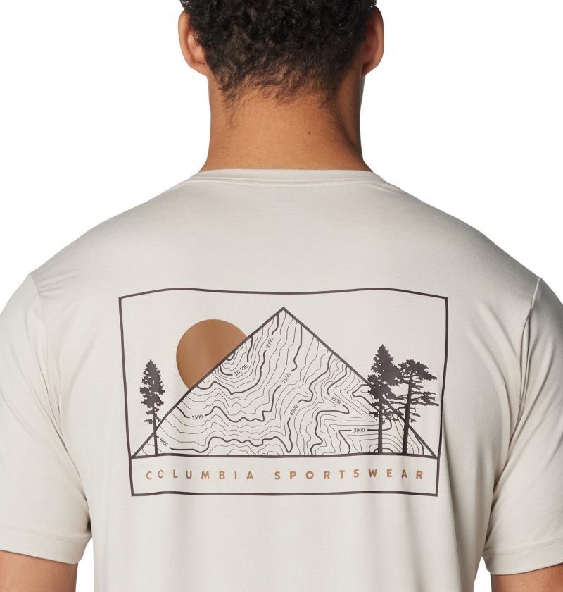Kwick Hike Back Graphic SS Tee - Mens - Dark Stone / Peaked Sunscape 3