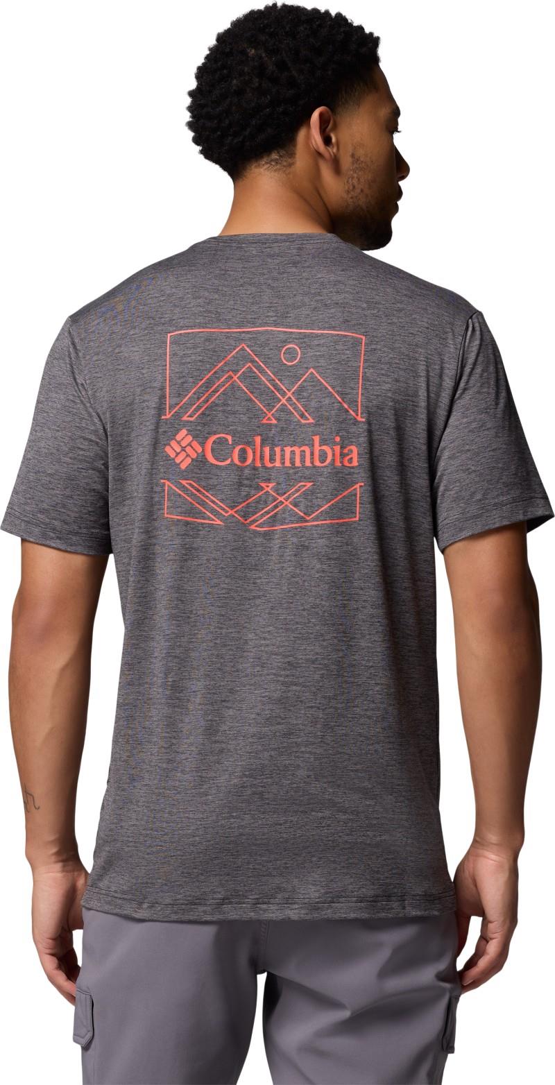 Kwick Hike Back Graphic SS Tee - Mens - black heather / linescape 1