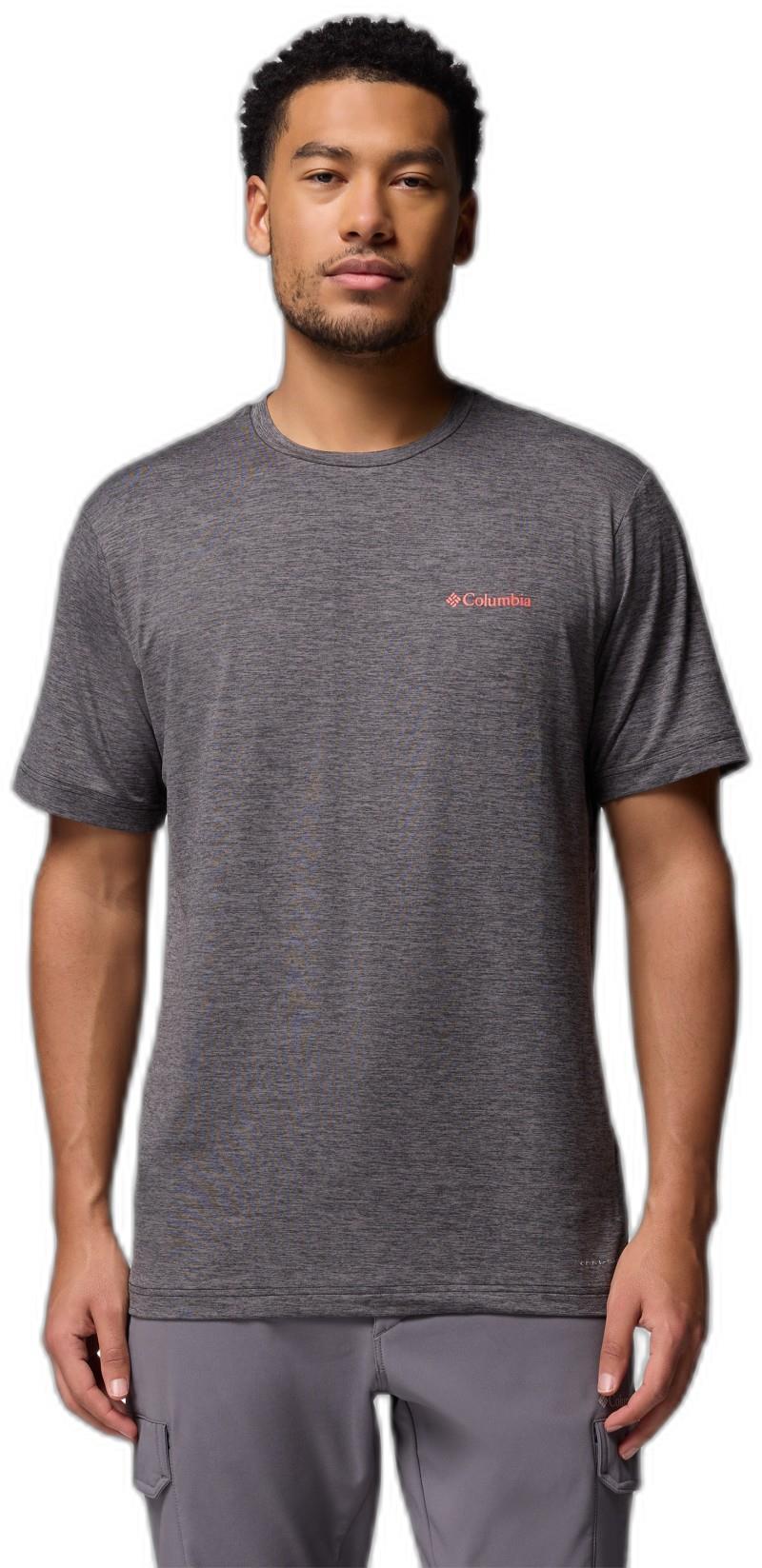 Kwick Hike Back Graphic SS Tee - Mens - black heather / linescape 1