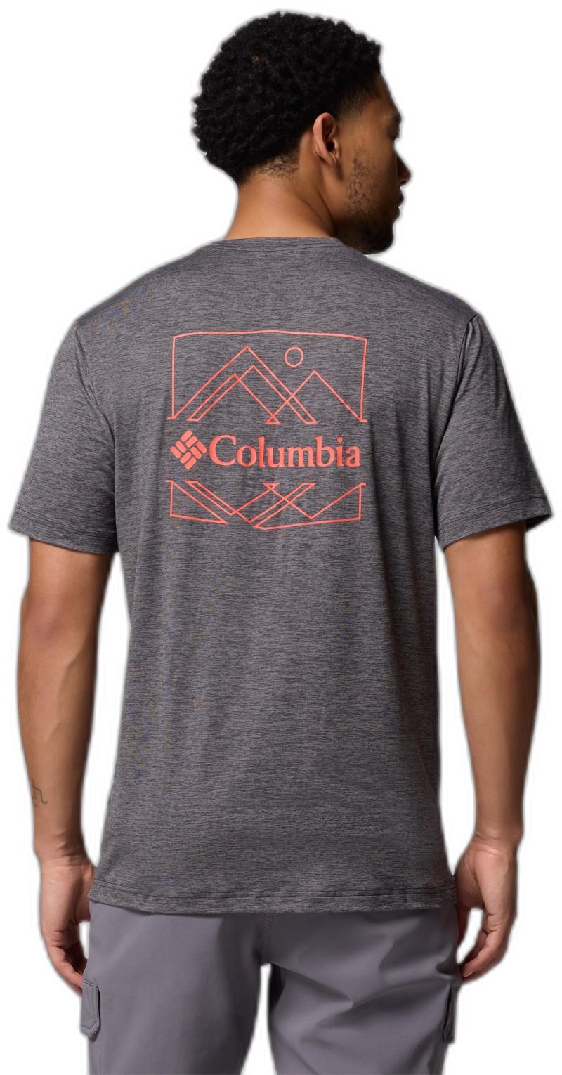 Kwick Hike Back Graphic SS Tee - Mens - black heather / linescape 1