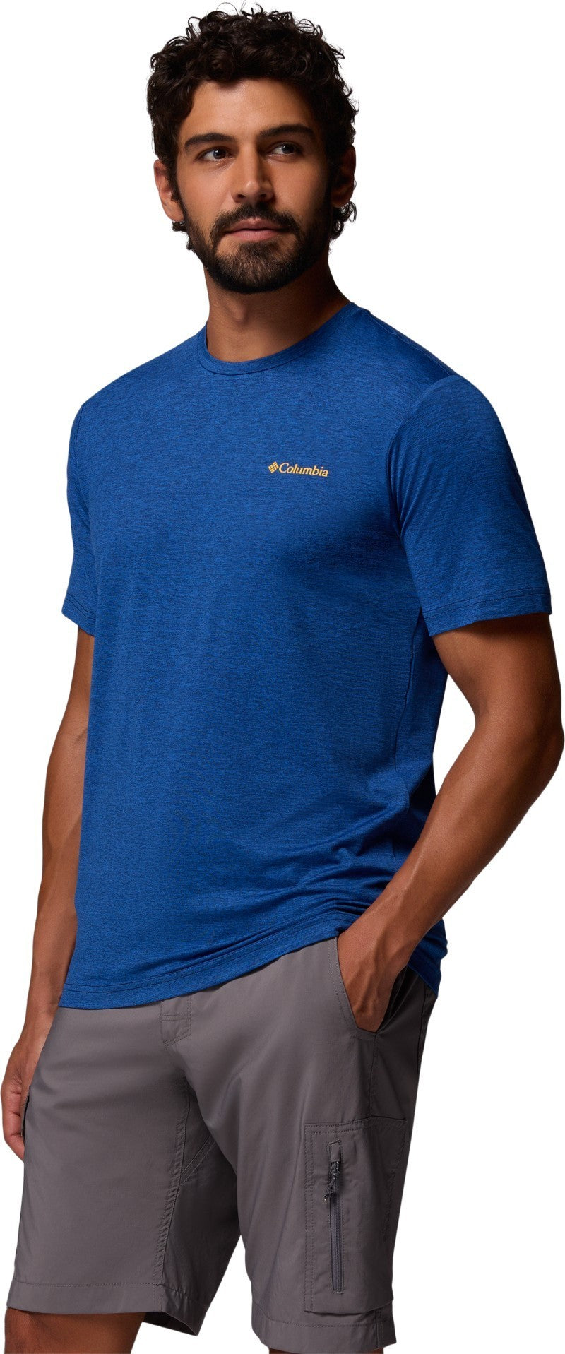 Kwick Hike Back Graphic SS Tee - Mens - collegiate navy heather / linescape 1