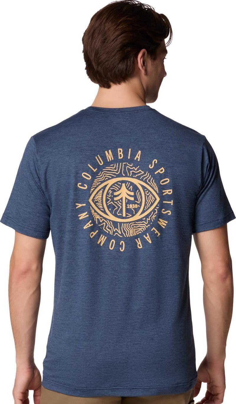 Kwick Hike Back Graphic SS Tee - Mens - collegiate navy heather / planet watch 1