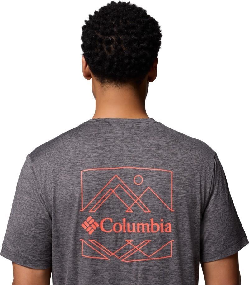 Kwick Hike Back Graphic SS Tee - Mens - dark mountain / peaked sunscape 1