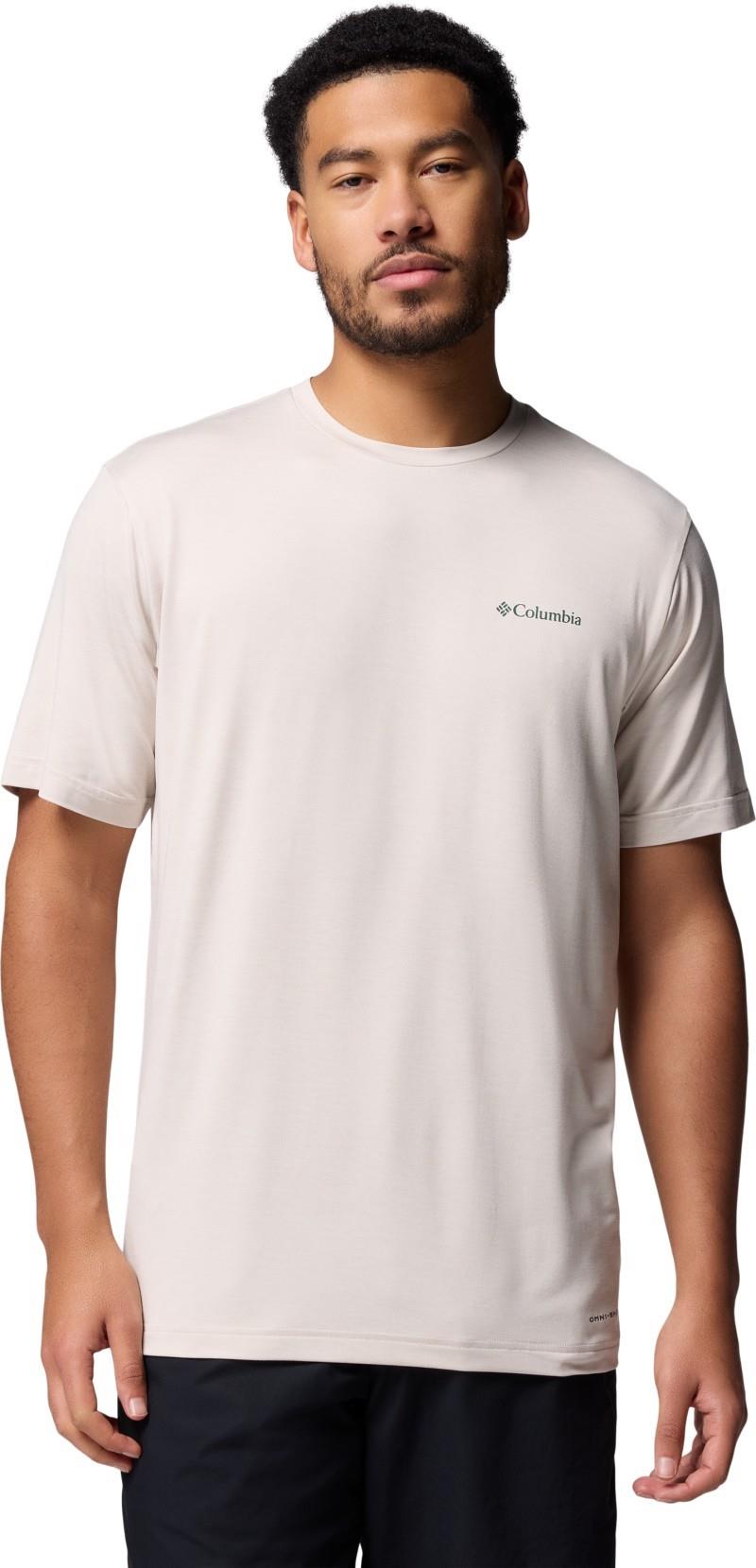 Kwick Hike Back Graphic SS Tee - Mens - dark stone heather / linescape 1