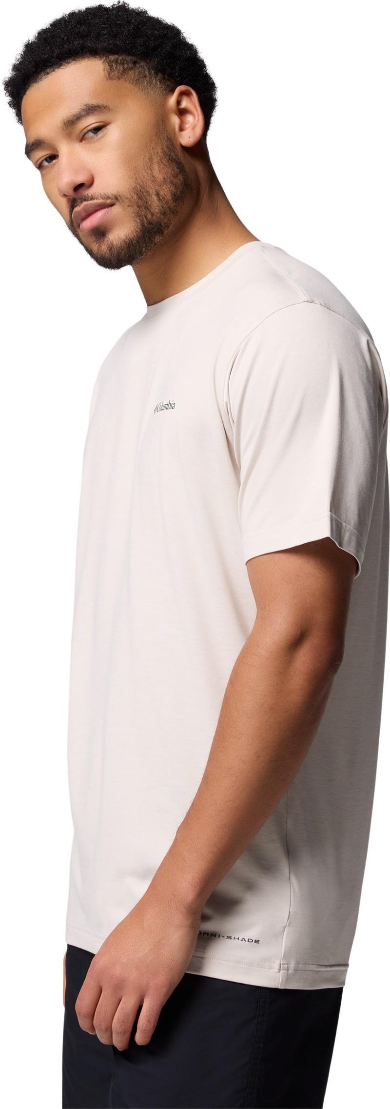 Kwick Hike Back Graphic SS Tee - Mens - dark stone heather / linescape 1