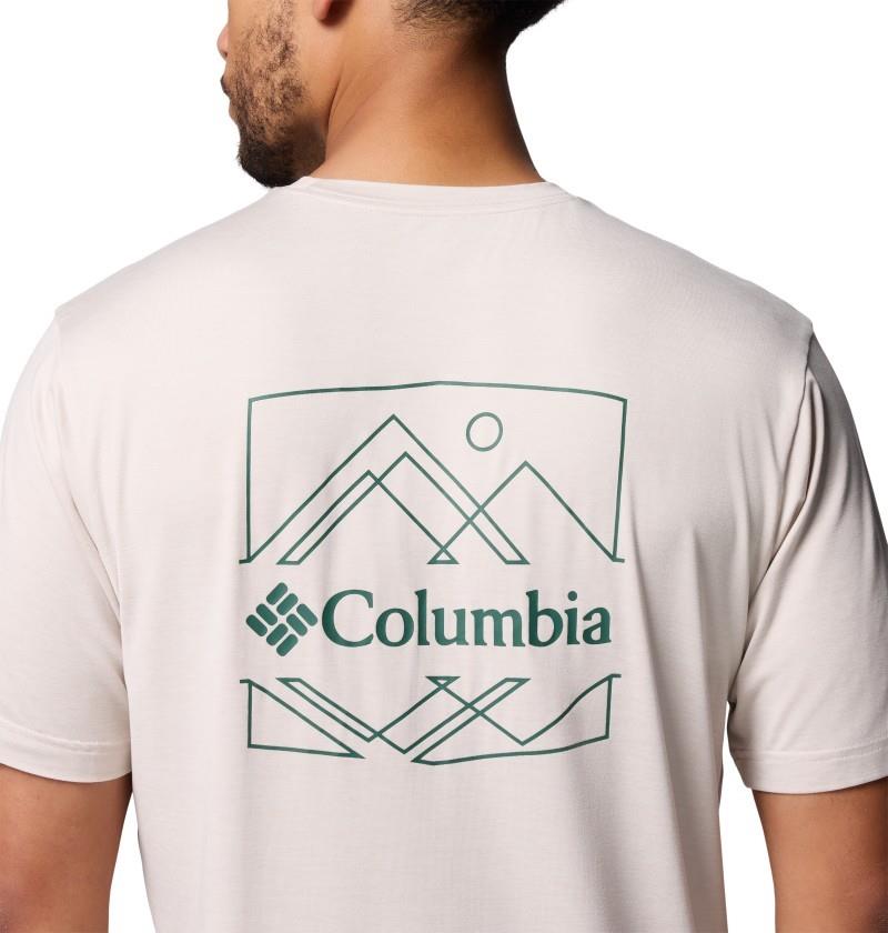 Kwick Hike Back Graphic SS Tee - Mens - dark stone heather / linescape 1