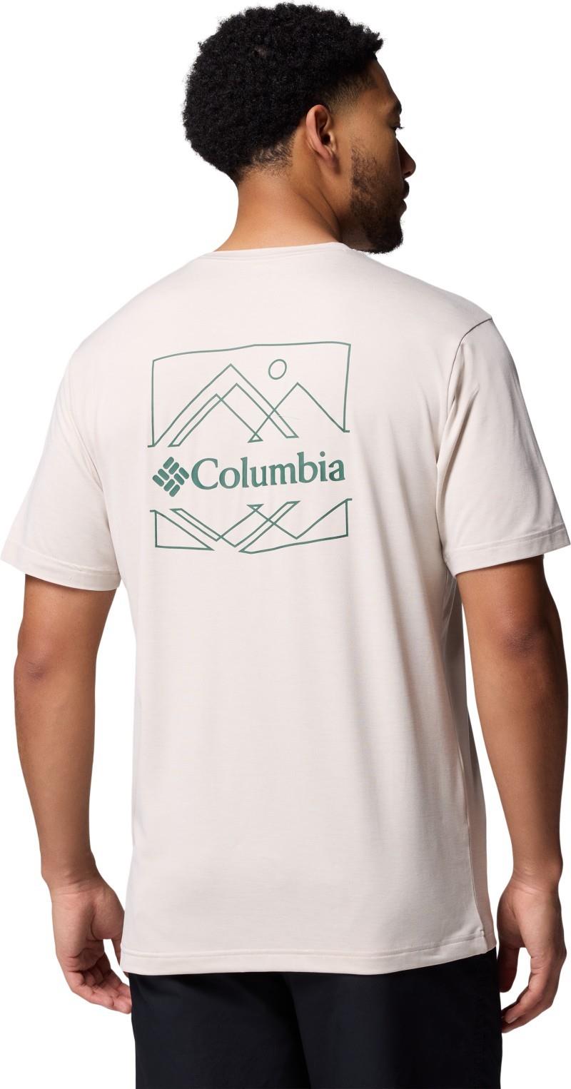 Kwick Hike Back Graphic SS Tee - Mens - dark stone heather / linescape 1